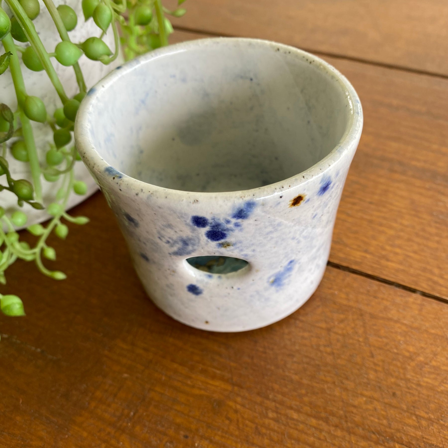 Handmade Ceramic Egg White Separator Cup