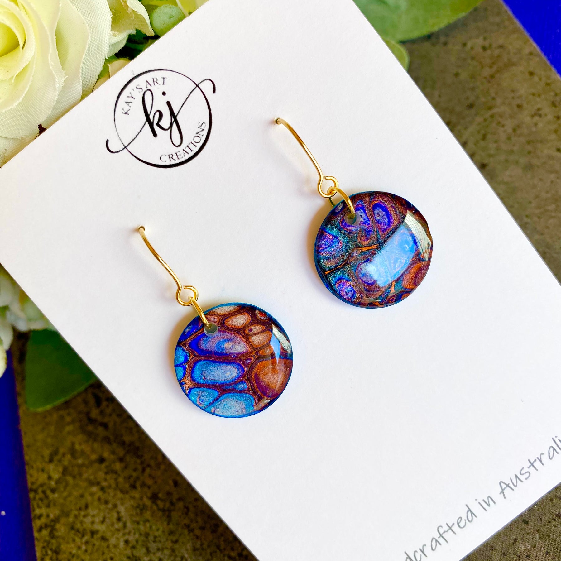 Wearable Art Unique Dangle Earrings