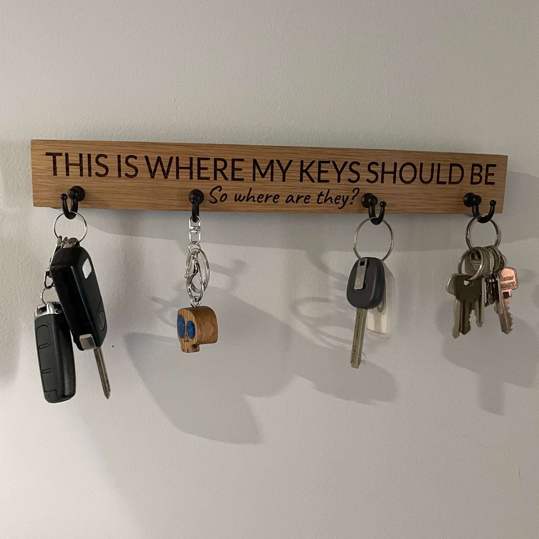 Wine Barrel Key Rack