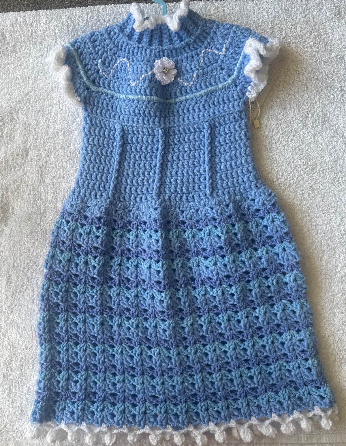 Heirloom Crochet Girls Size 1 Dress