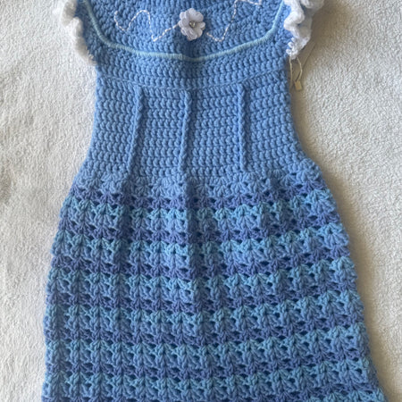 Heirloom Crochet Girls Size 1 Dress