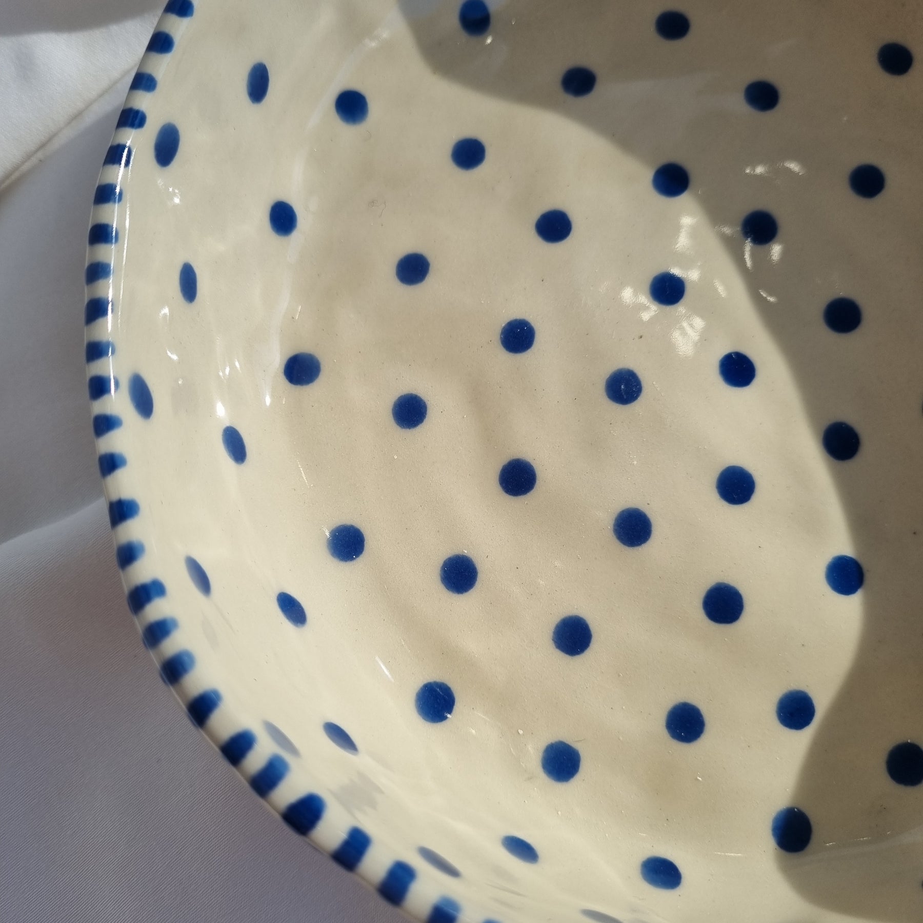 Blue Dot Everyday Bowl