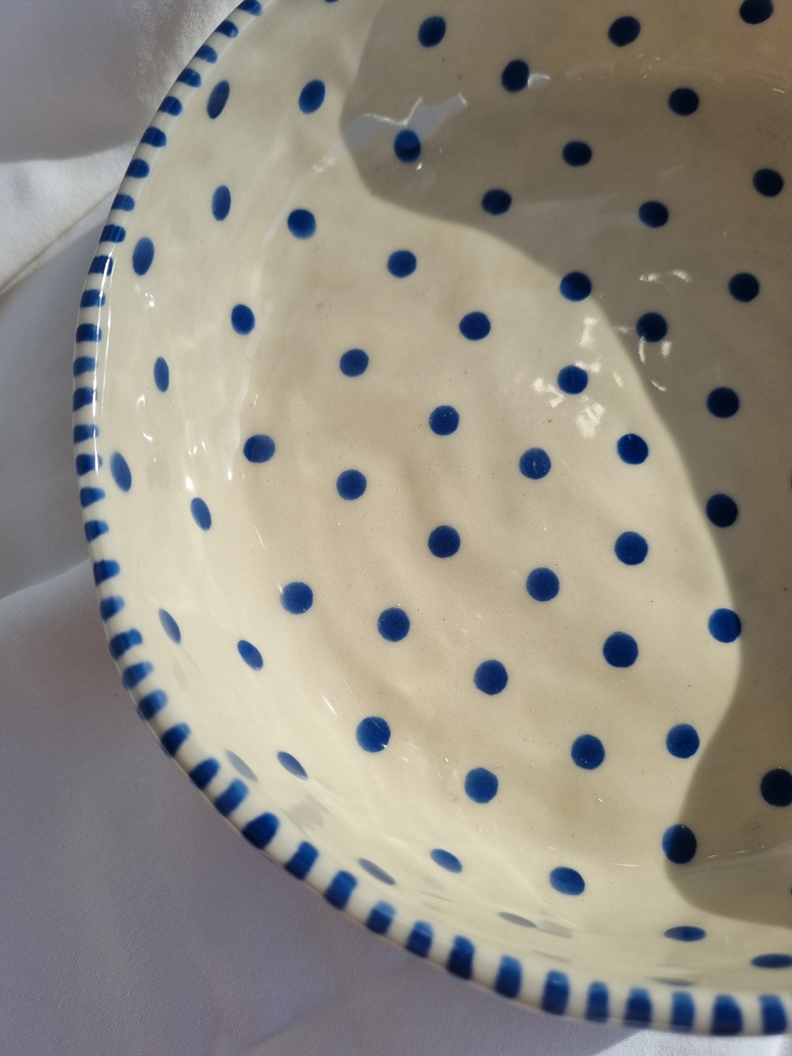 Blue Dot Everyday Bowl