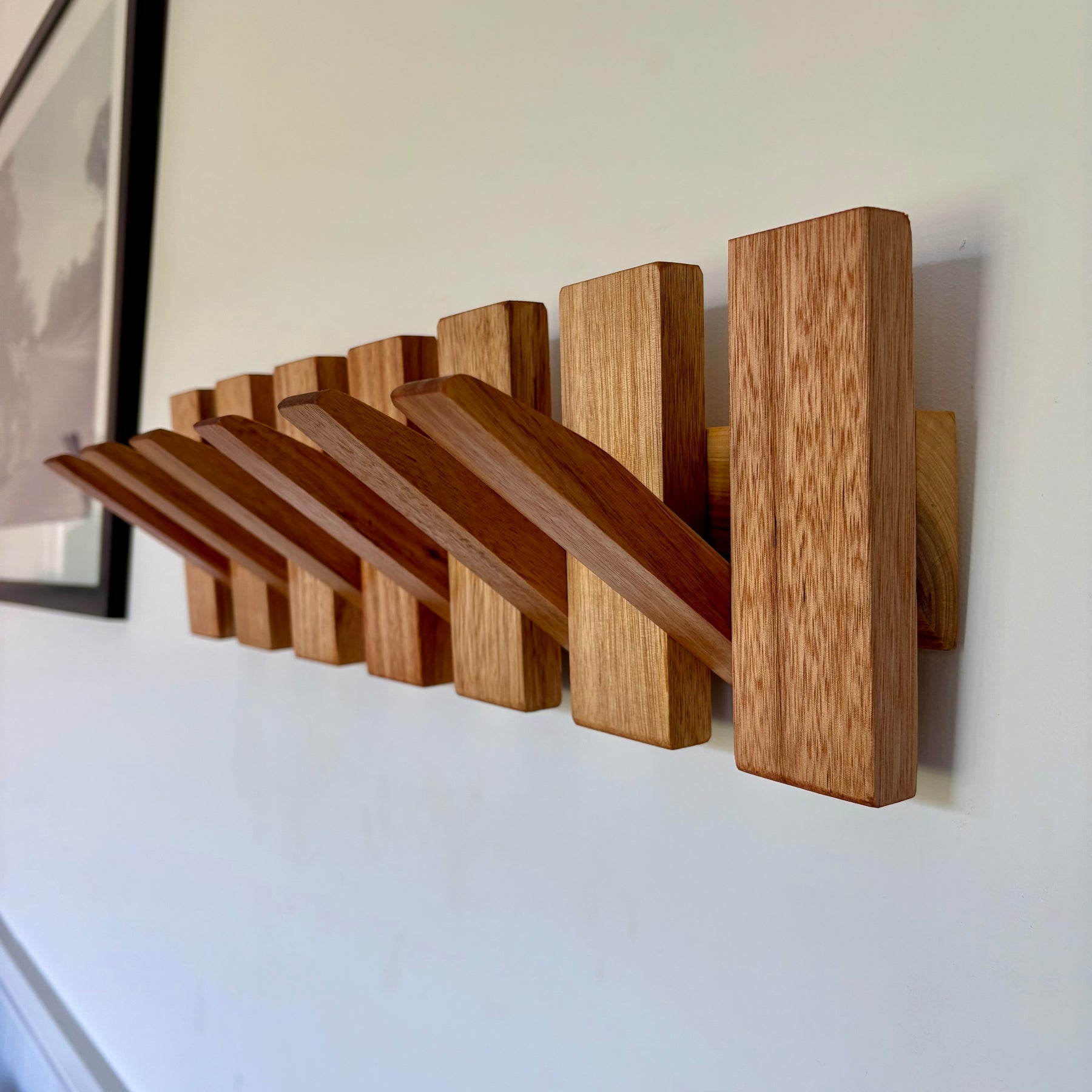 No.2 Tasmanian oak Piano style Coatrack