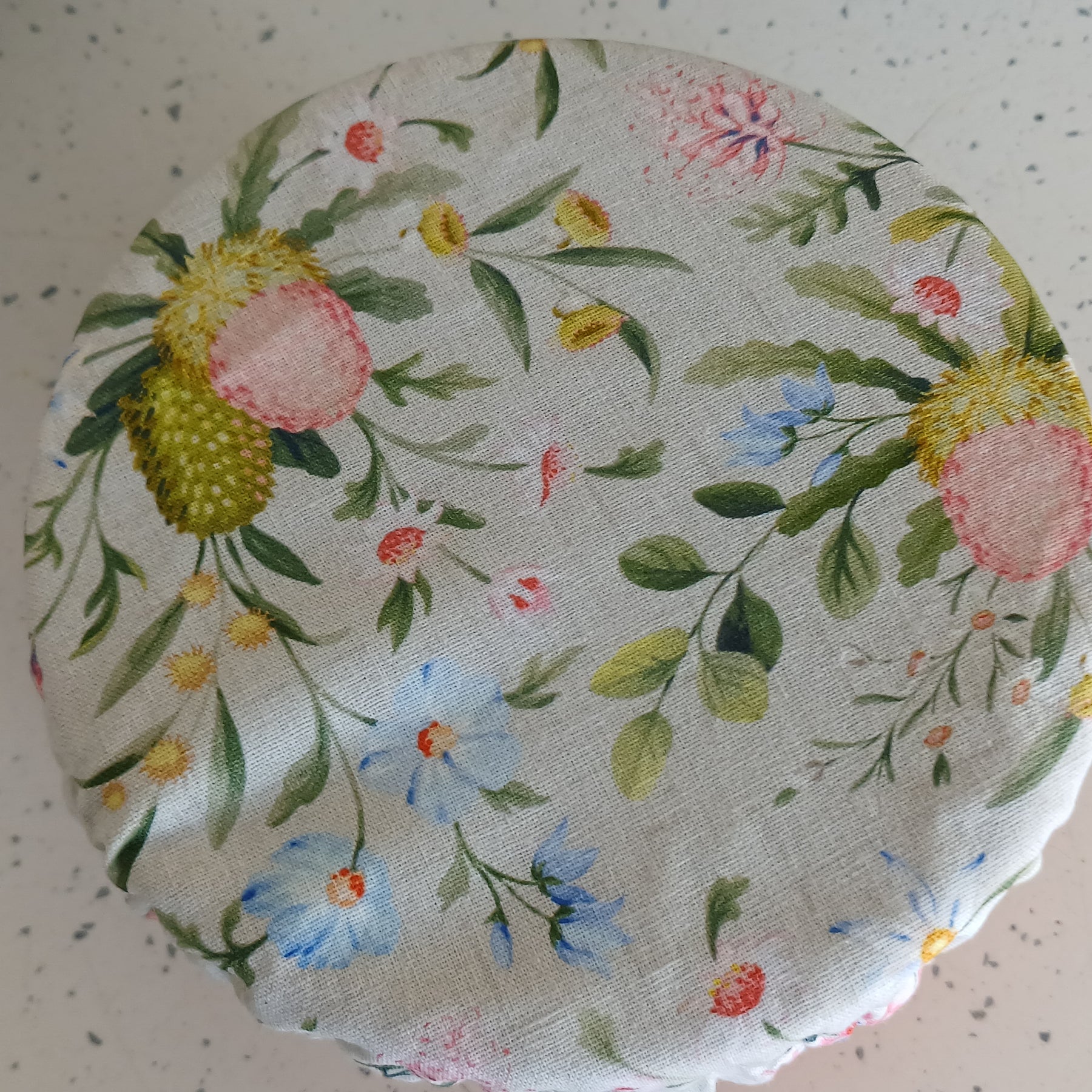 Reversible Reusable Bowl Covers Set of 2 - Alternate fabrics - 2 Looks in 1 - Handmade