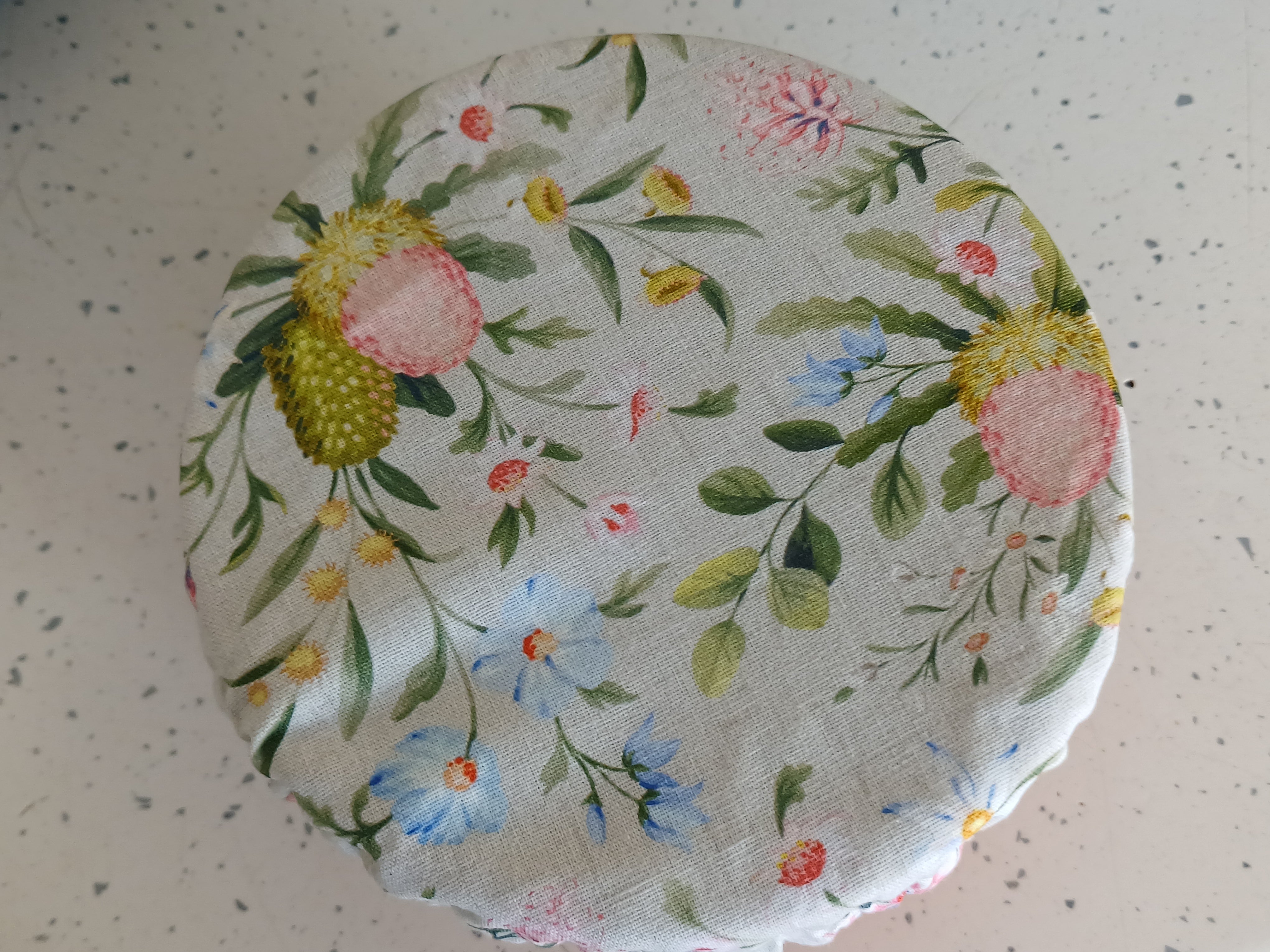 Reversible Reusable Bowl Covers Set of 2 - Alternate fabrics - 2 Looks in 1 - Handmade
