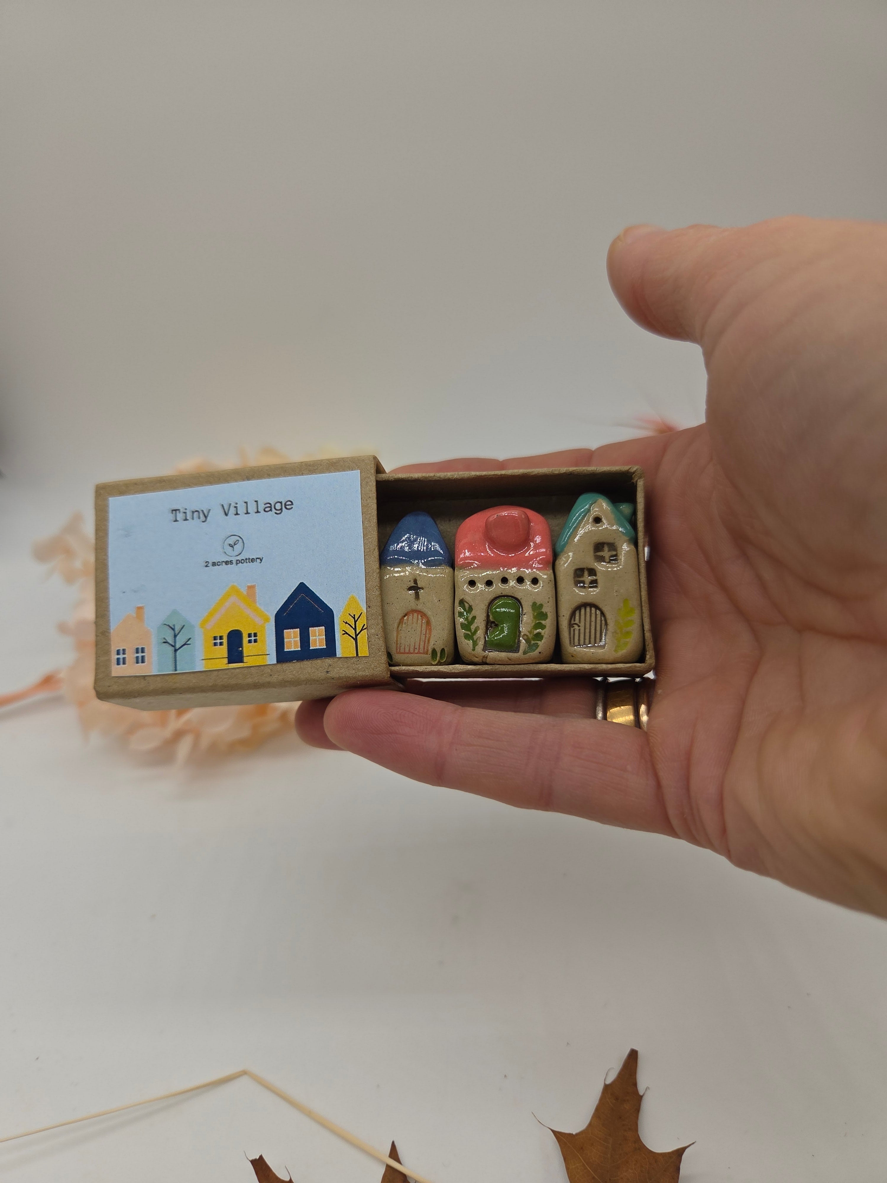 Tiny Ceramic Village -  Misty Lane