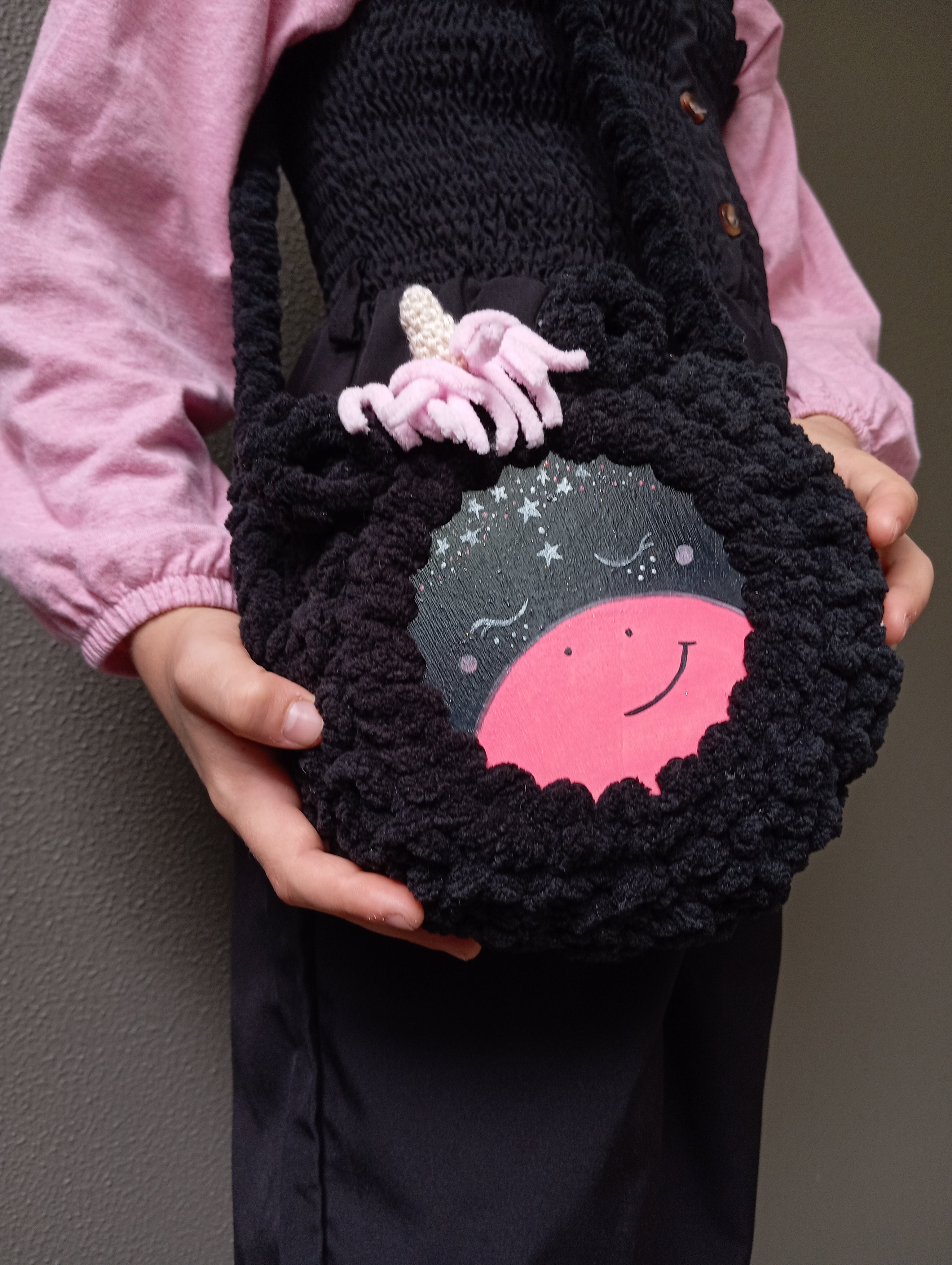 Plush Unicorn Art Bag