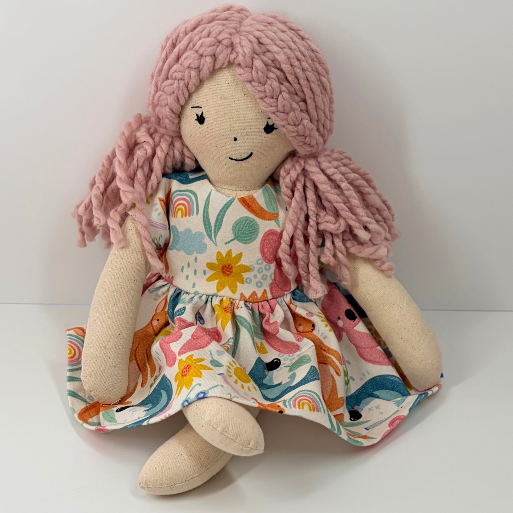 Handmade Fabric Doll (35cm)- Gracie