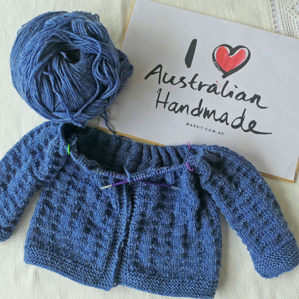 Jacket/cardigan.  Size 1-2. Handmade.  Wool & bamboo