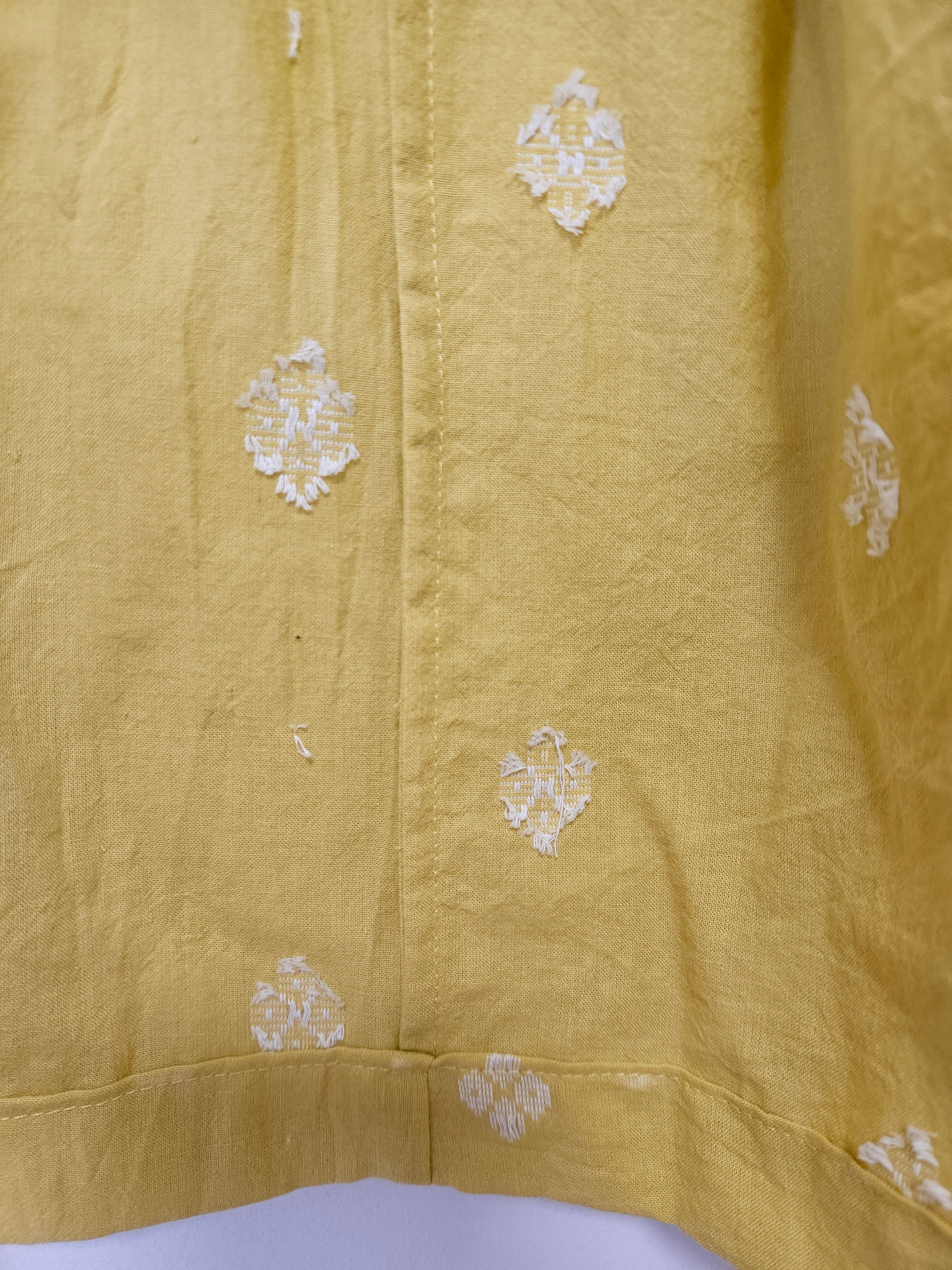 100% Cotton lightweight Dressing Gown in Lemon motif
