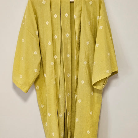 100% Cotton lightweight Dressing Gown in Lemon motif