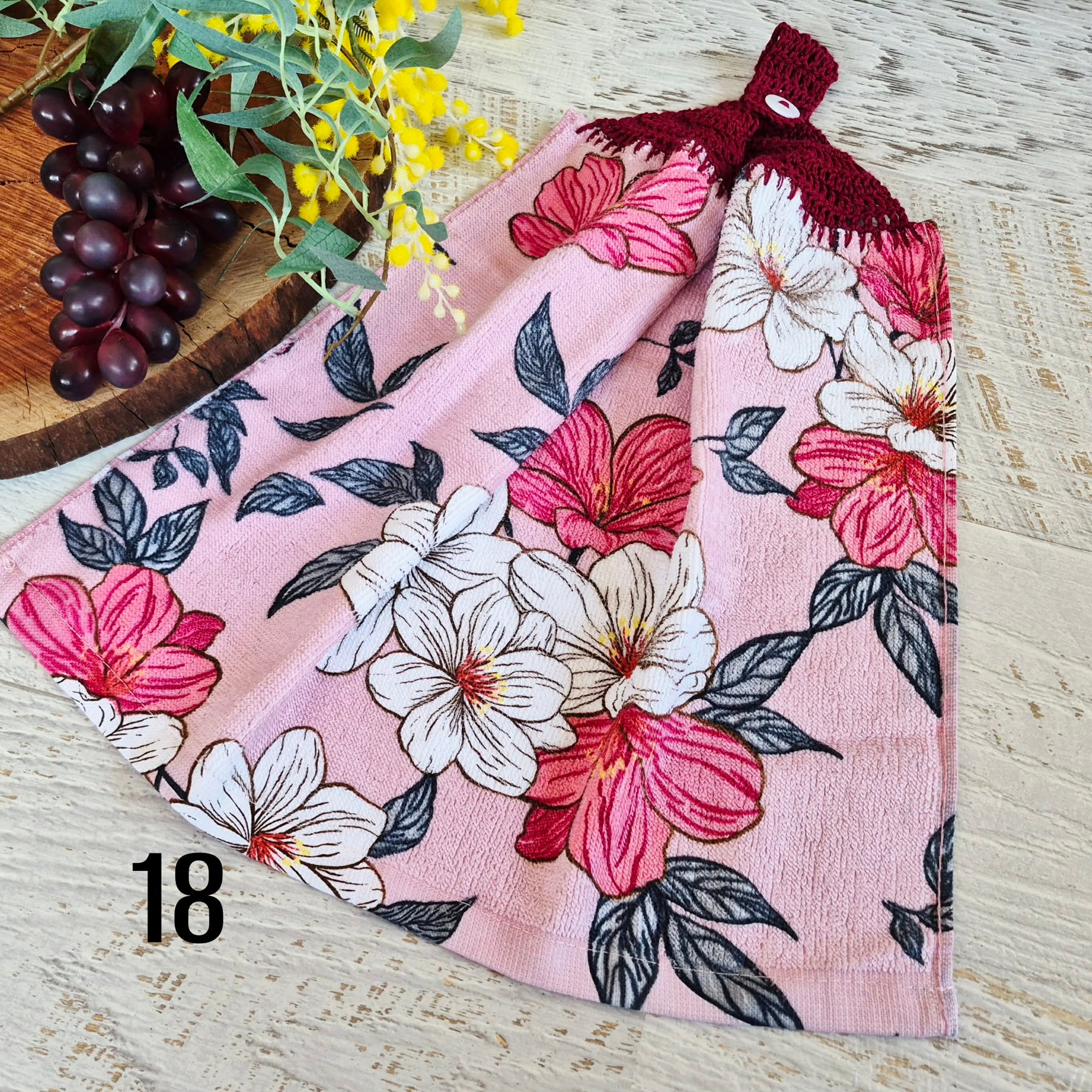 Kitchen Hand Towel | Hanging | Cotton | SINGLE LAYER | 9 Styles - 10-18