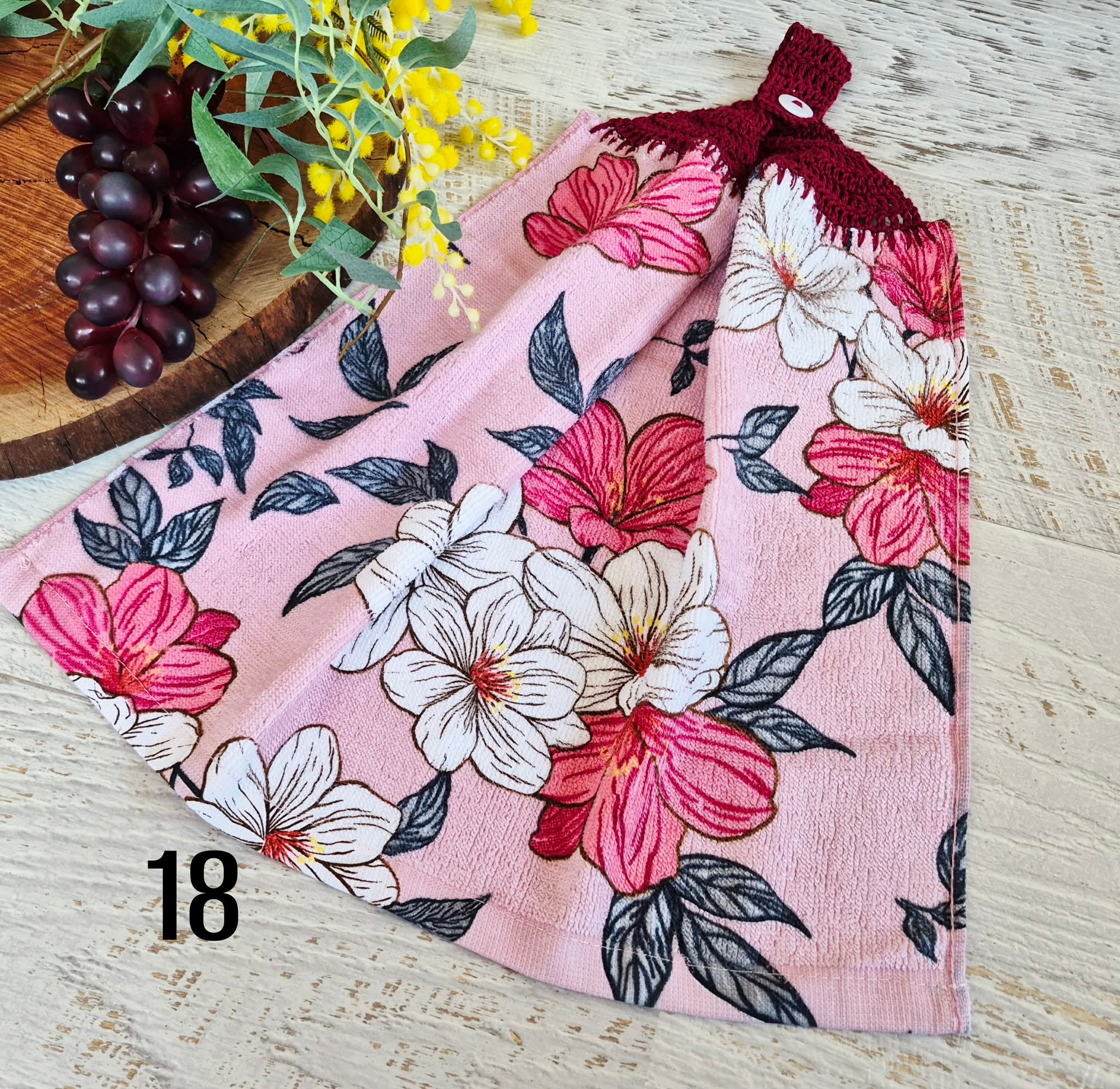 Kitchen Hand Towel | Hanging | Cotton | SINGLE LAYER | 9 Styles - 10-18