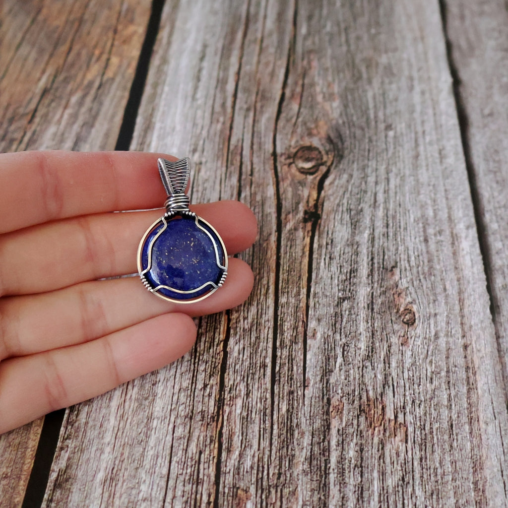 Sterling Silver Lapis Lazuli Pendant ~ Awaken Your Inner Royal