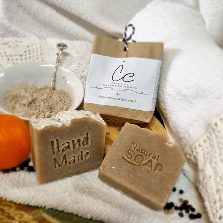 Handmade Scented Soap with Moroccan Rhassoul