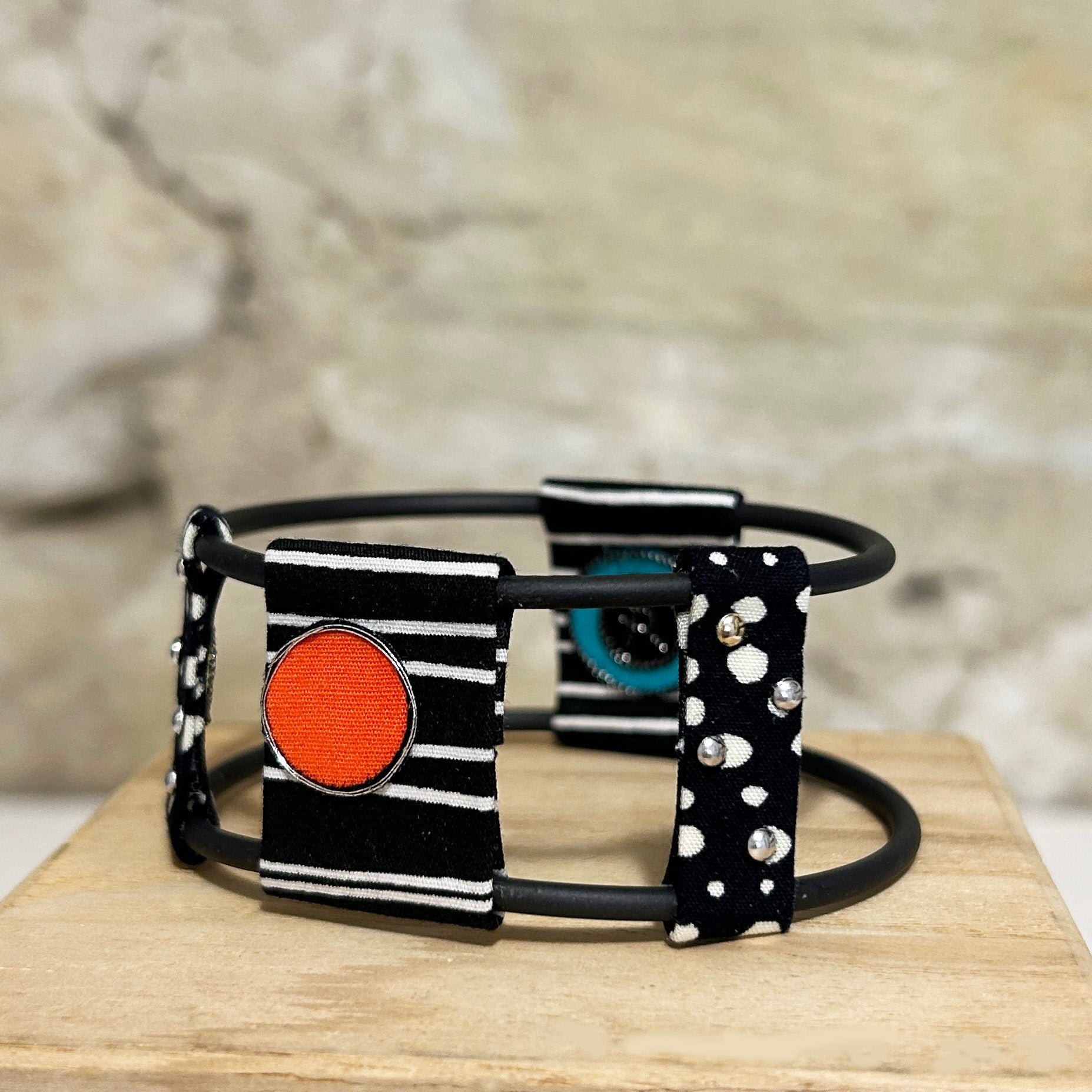 Bangles Funky Colourful Dot & Stripe Textiles