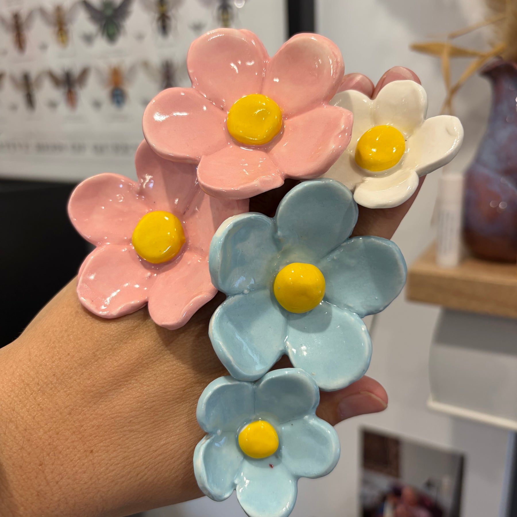 Ceramic Flowers - bunches of seconds!