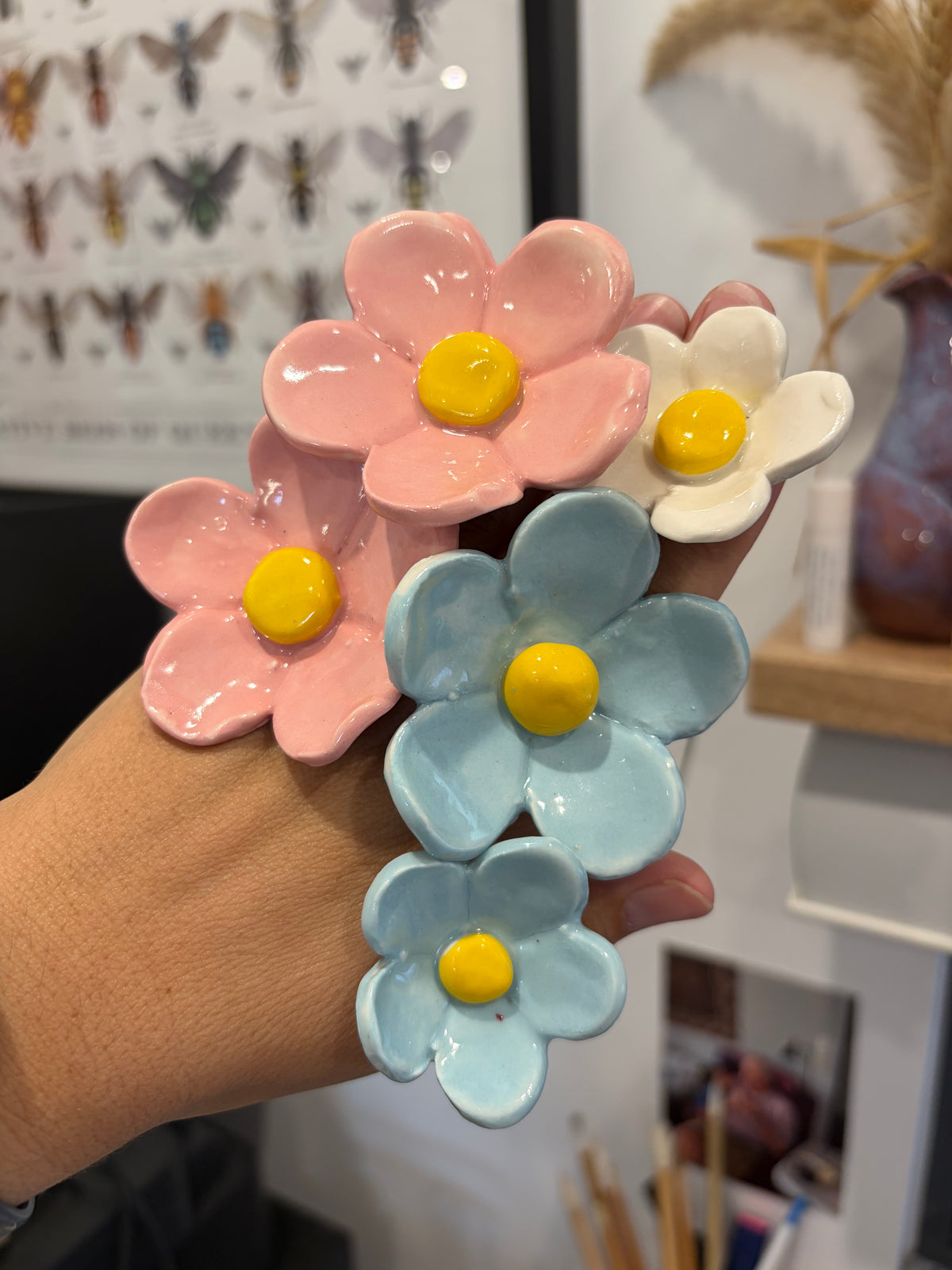 Ceramic Flowers - bunches of seconds!