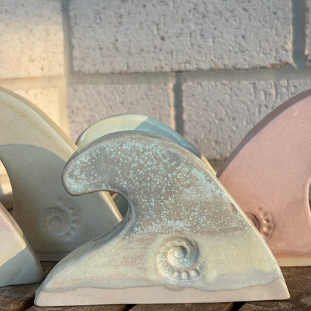 Ceramic Ocean Beach Wave - Seafoam