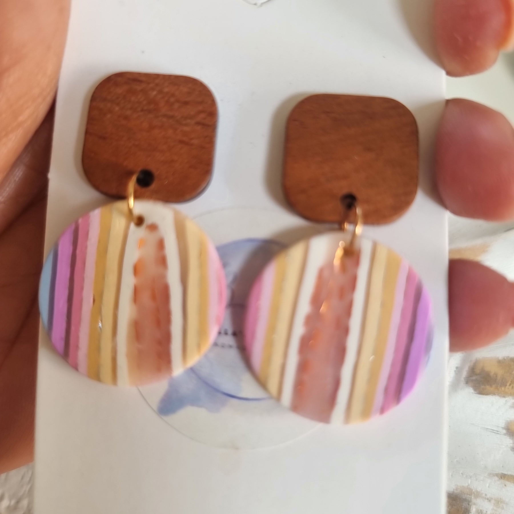 Sunset Stripes Dangles