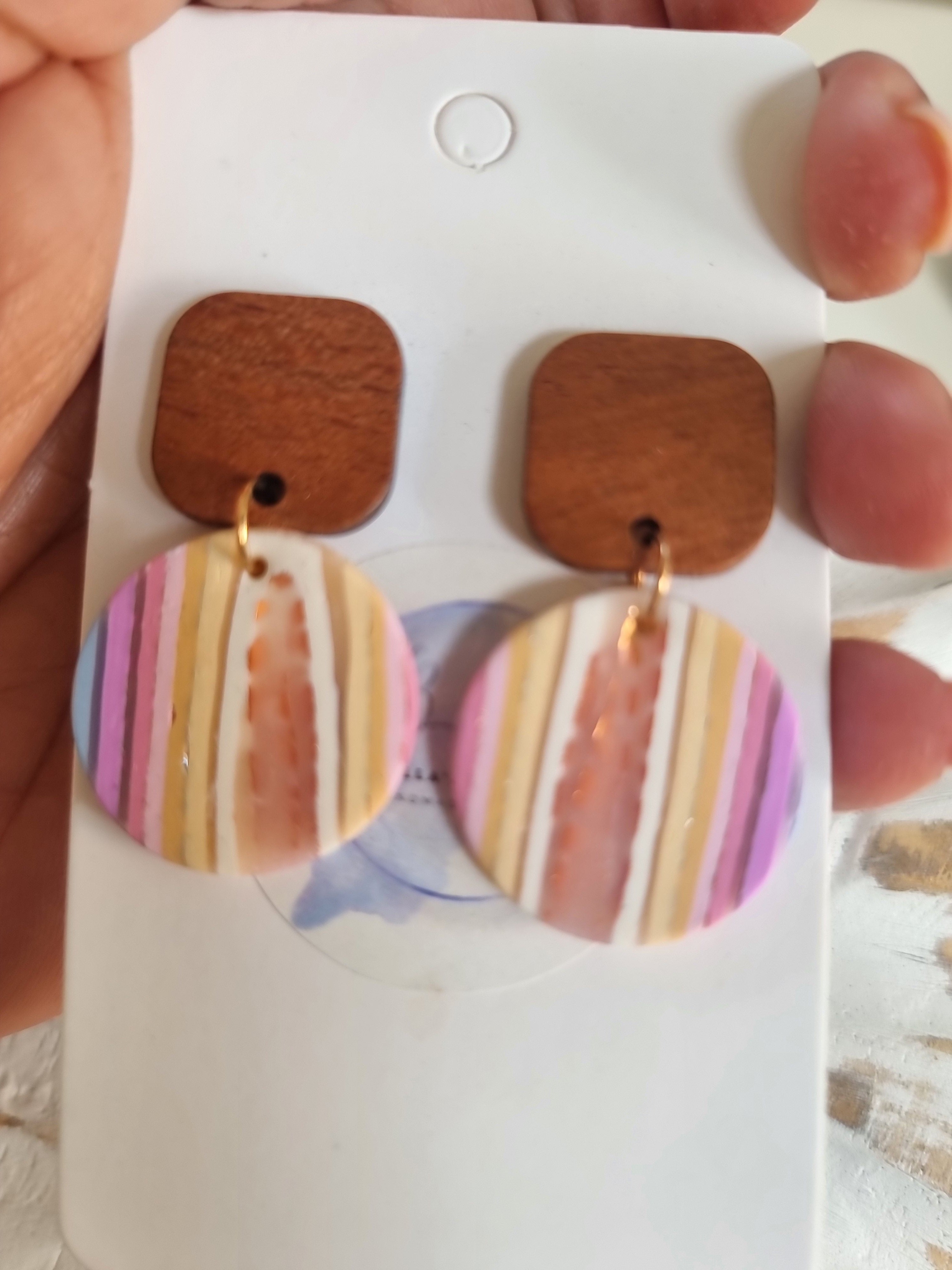 Sunset Stripes Dangles