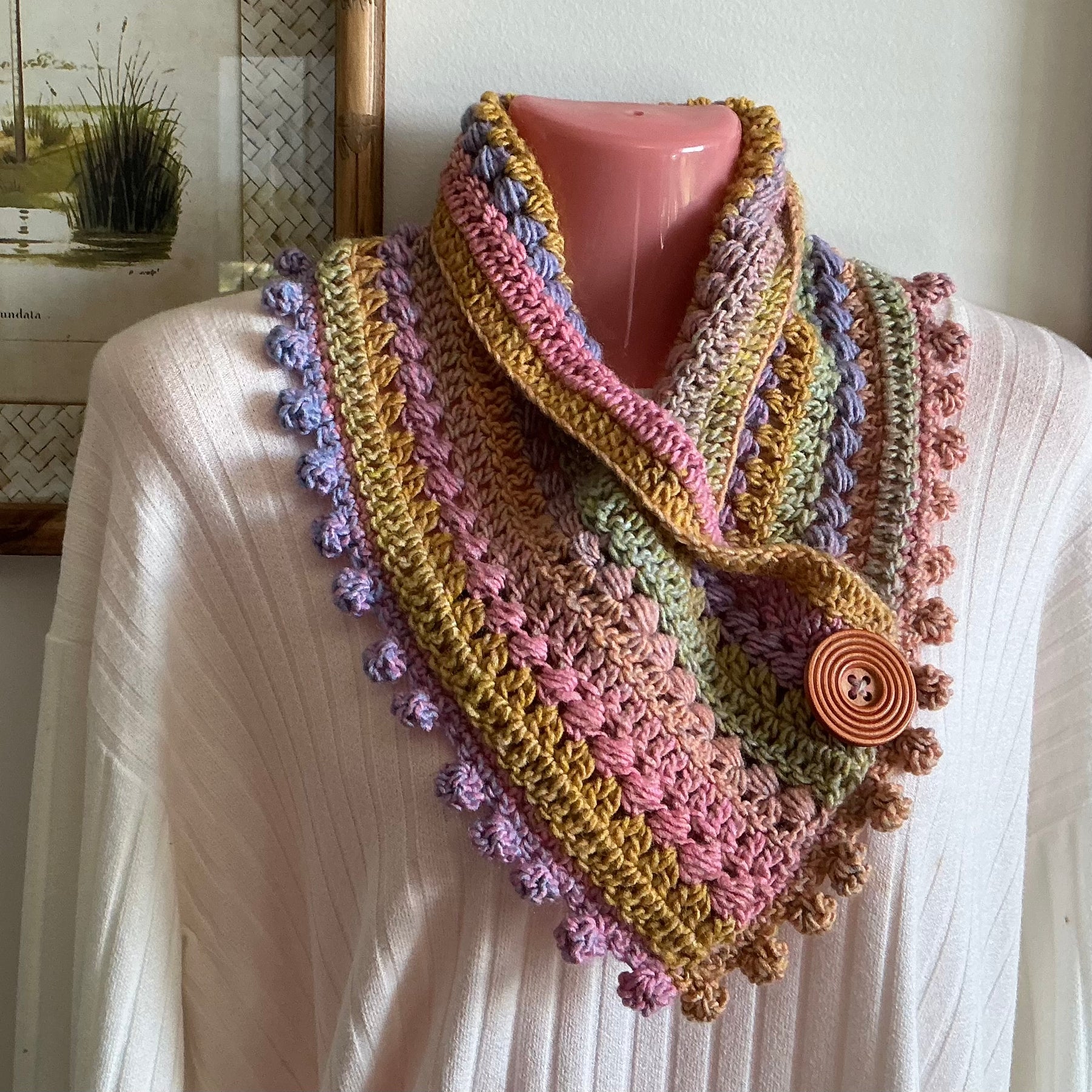 Neckwarmers, Scarf, Cowl - Acrylic 100%