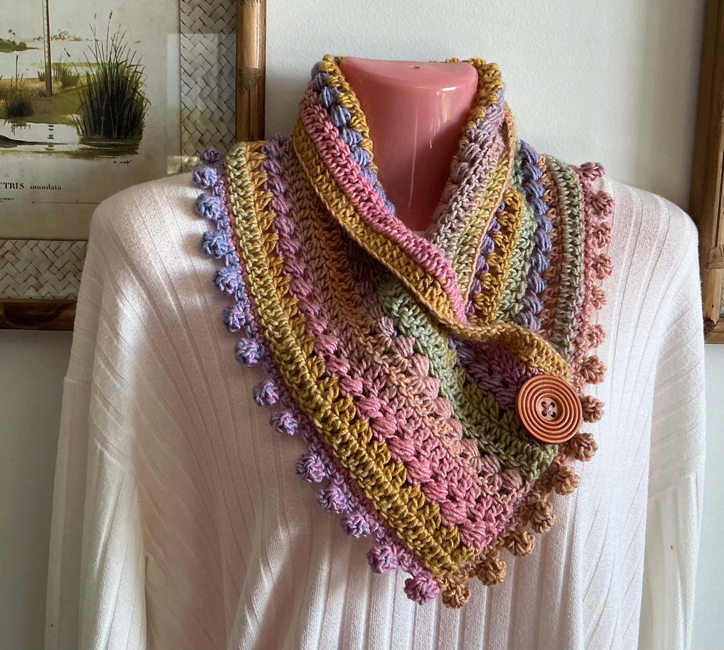 Neckwarmers, Scarf, Cowl - Acrylic 100%