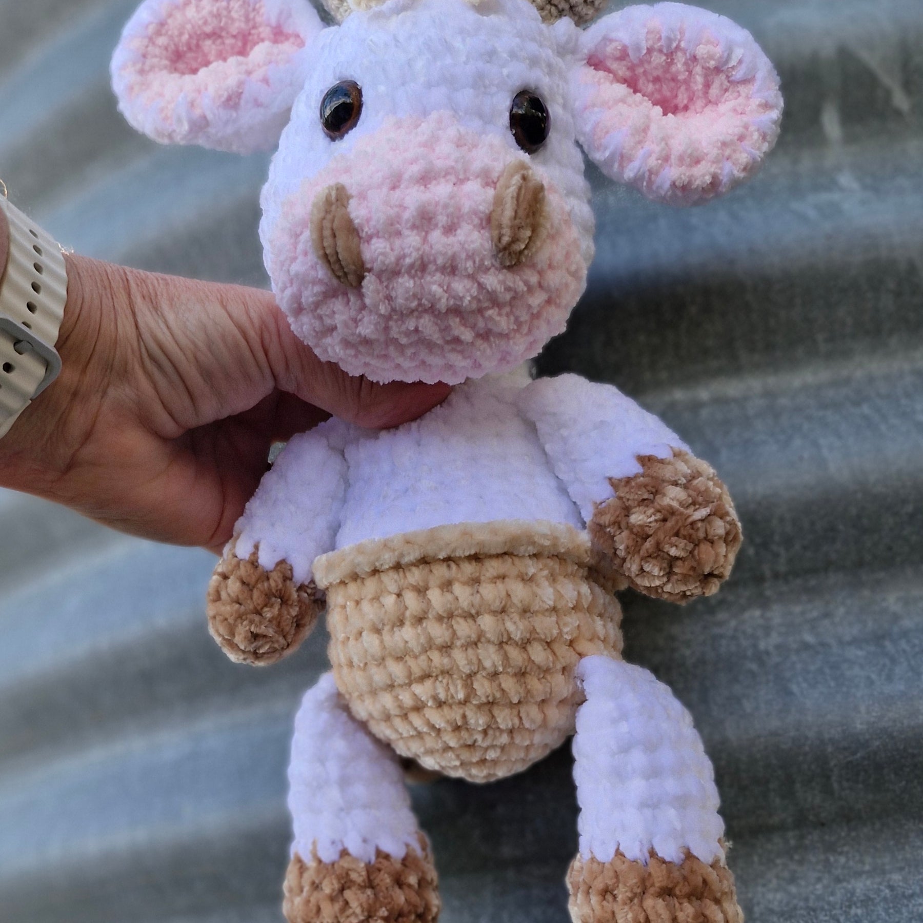 Adorable Crochet BABY HIGHLAND COW / BULL
