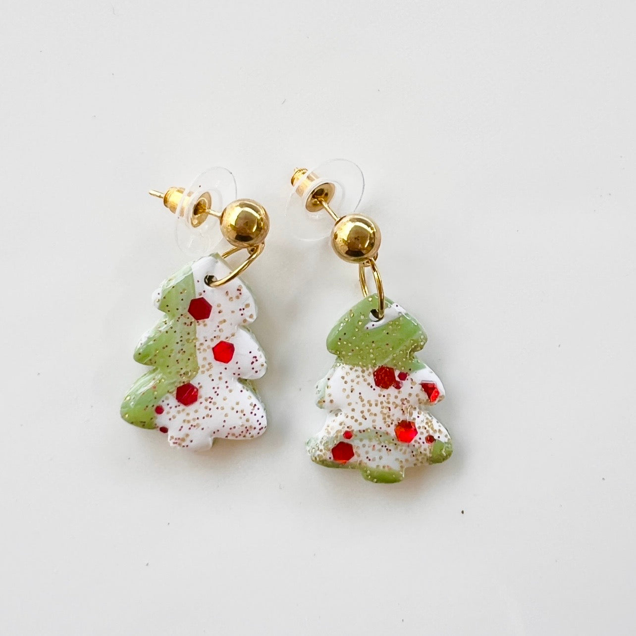 Earrings~Polymer Clay/Resin ~ Christmas in July