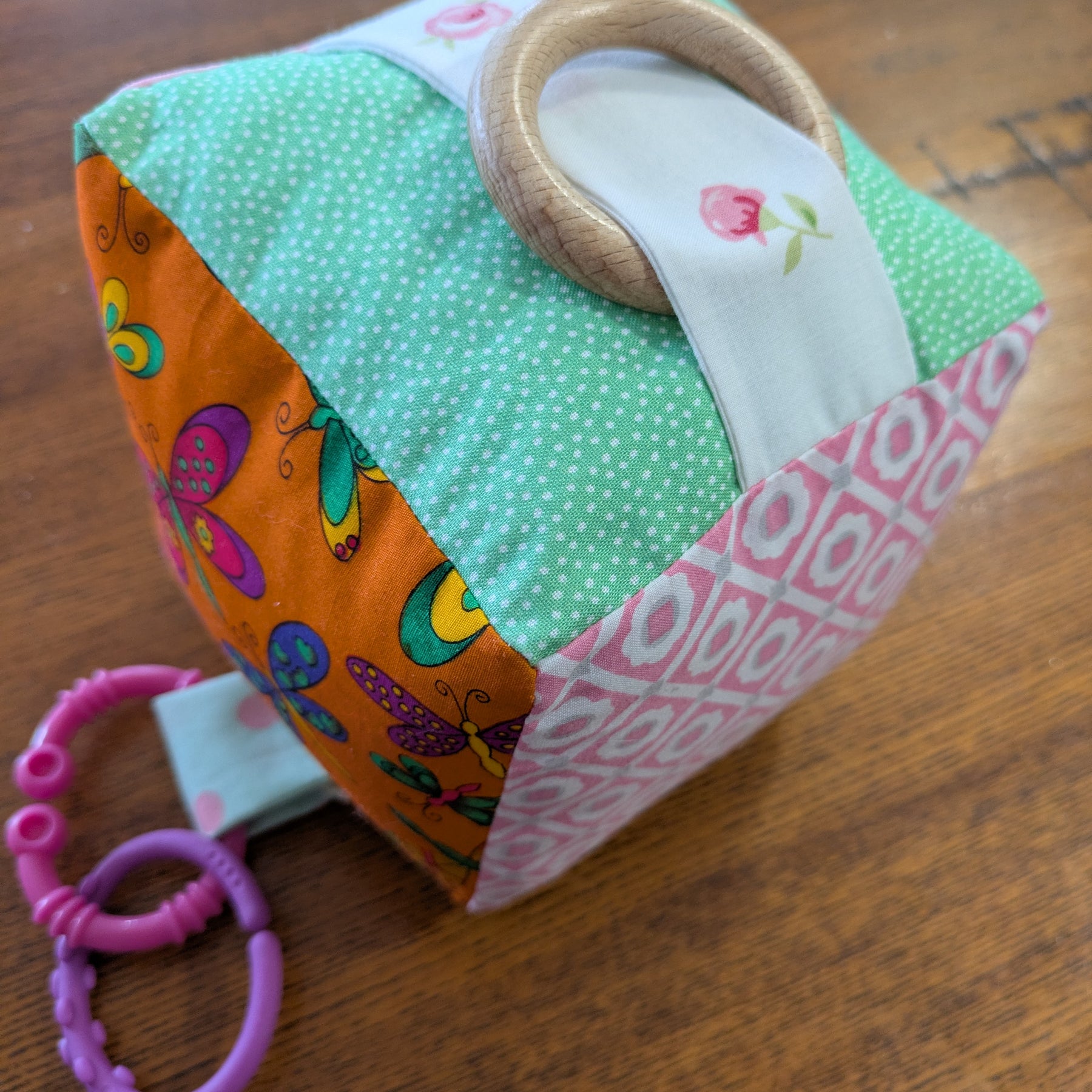 Floral, Flamingo, Butterfly Soft Baby Cube