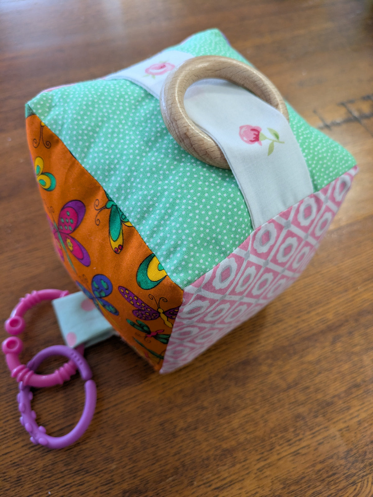 Floral, Flamingo, Butterfly Soft Baby Cube