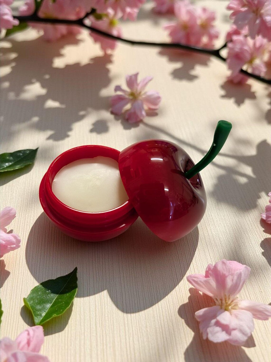 Handcrafted Black Cherry or Musk Lip Balm • Vitamin E Hydrating Lip Care, Shaped Pot