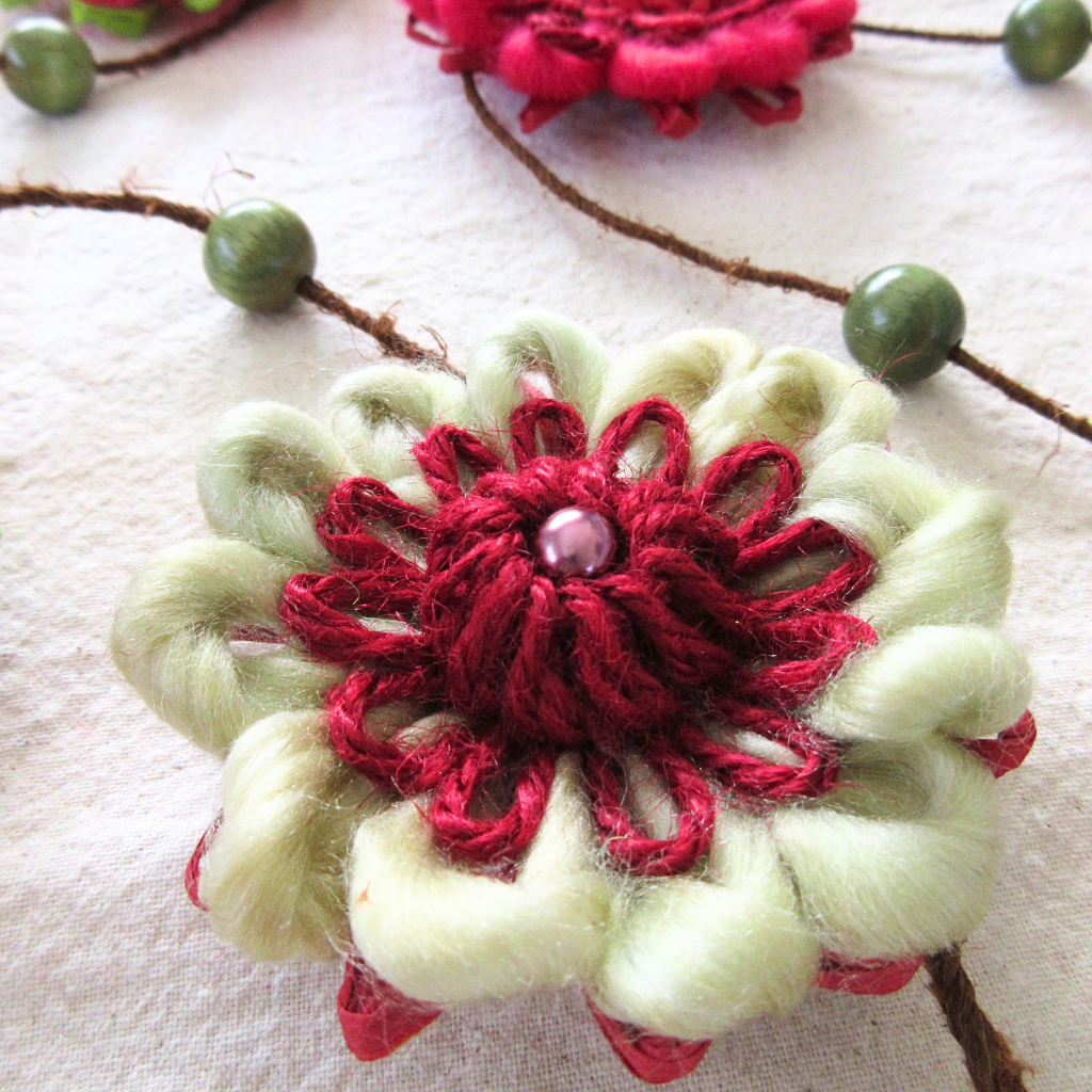 Handwoven Flower Garland | A Christmas Woodland Gathering
