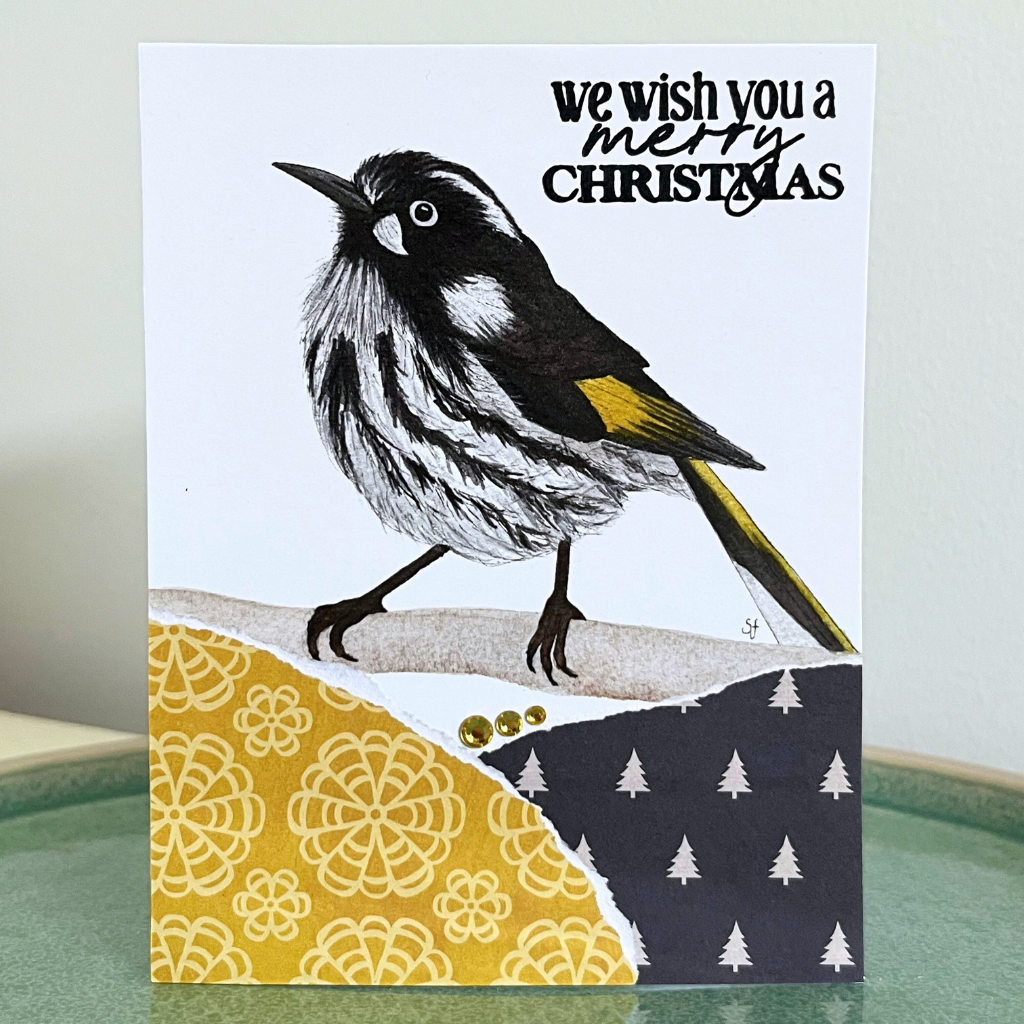 Christmas card - magpies & more Aussie birds (choice of options)