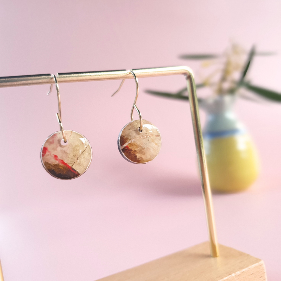 The Ember Collection | Art Earrings | Studs, Small Dangles, Brooch