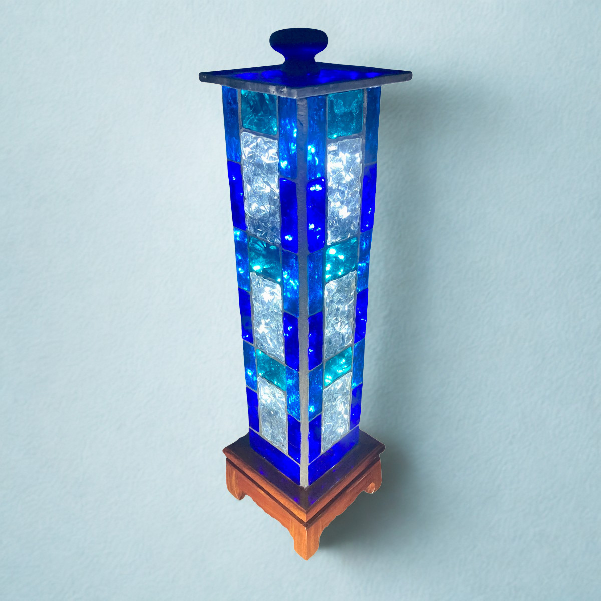 Glass Light Sculpture| Ice Tower