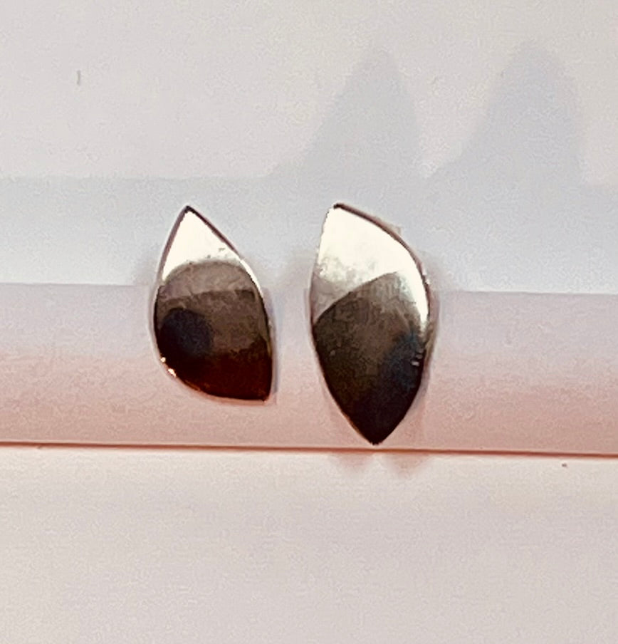 Dipped Pure Silver stud earrings
