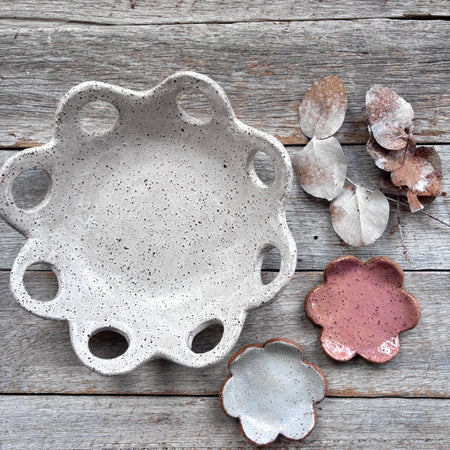 Ceramic Bowl with tealight candle holders | Set of 3 | SPRING SALE BUNDLE |
