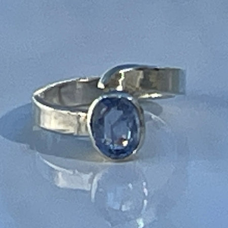 Lovely Baby Blue Gem in 925 Silver
