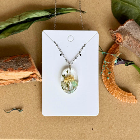 Pressed Flower Necklace: Real Flower Jewellery