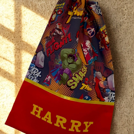 Children's Library Bag , Handmade, Personalised