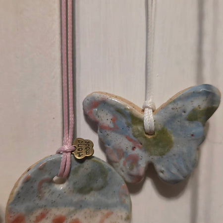 Handmade Sensory Ceramic Necklaces – $10 each + FREE SHIPPING 🦋