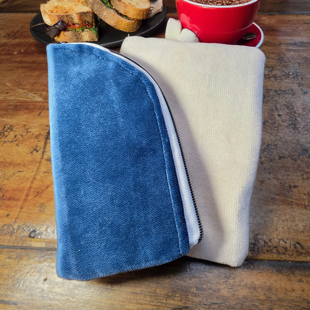 Duo Pack: Upcycled Glasses Case and Zipper Pouch