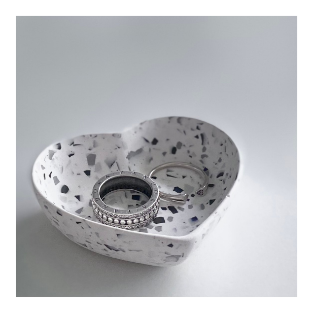 Love heart dish | Terrazzo decor collection