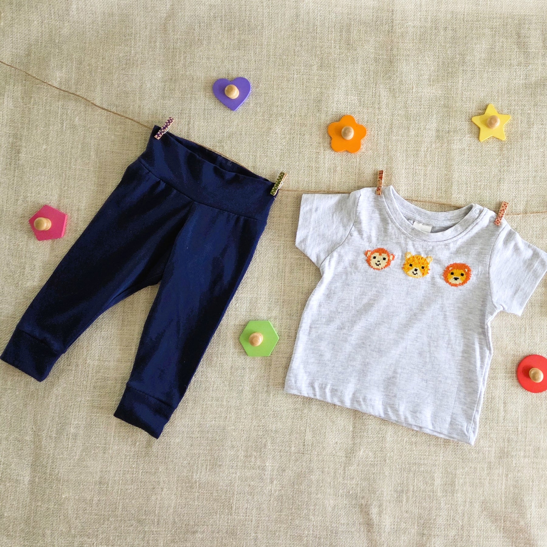 "Jungle Buddies" 3Pce Set (3-6 Months)