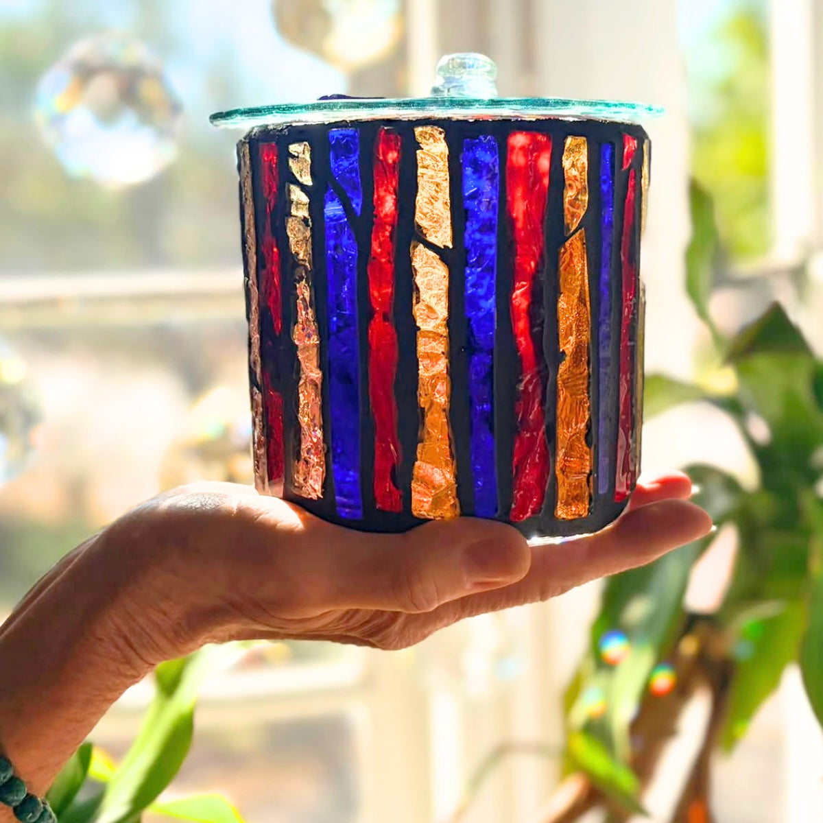 Mini Hand-Cut Glass Illumination Art #9