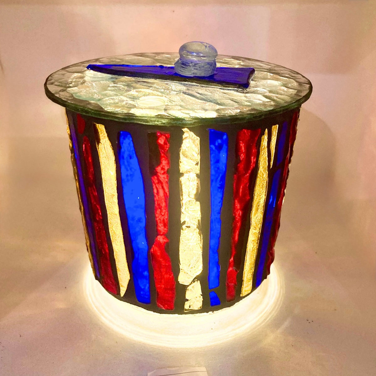 Mini Hand-Cut Glass Illumination Art #9