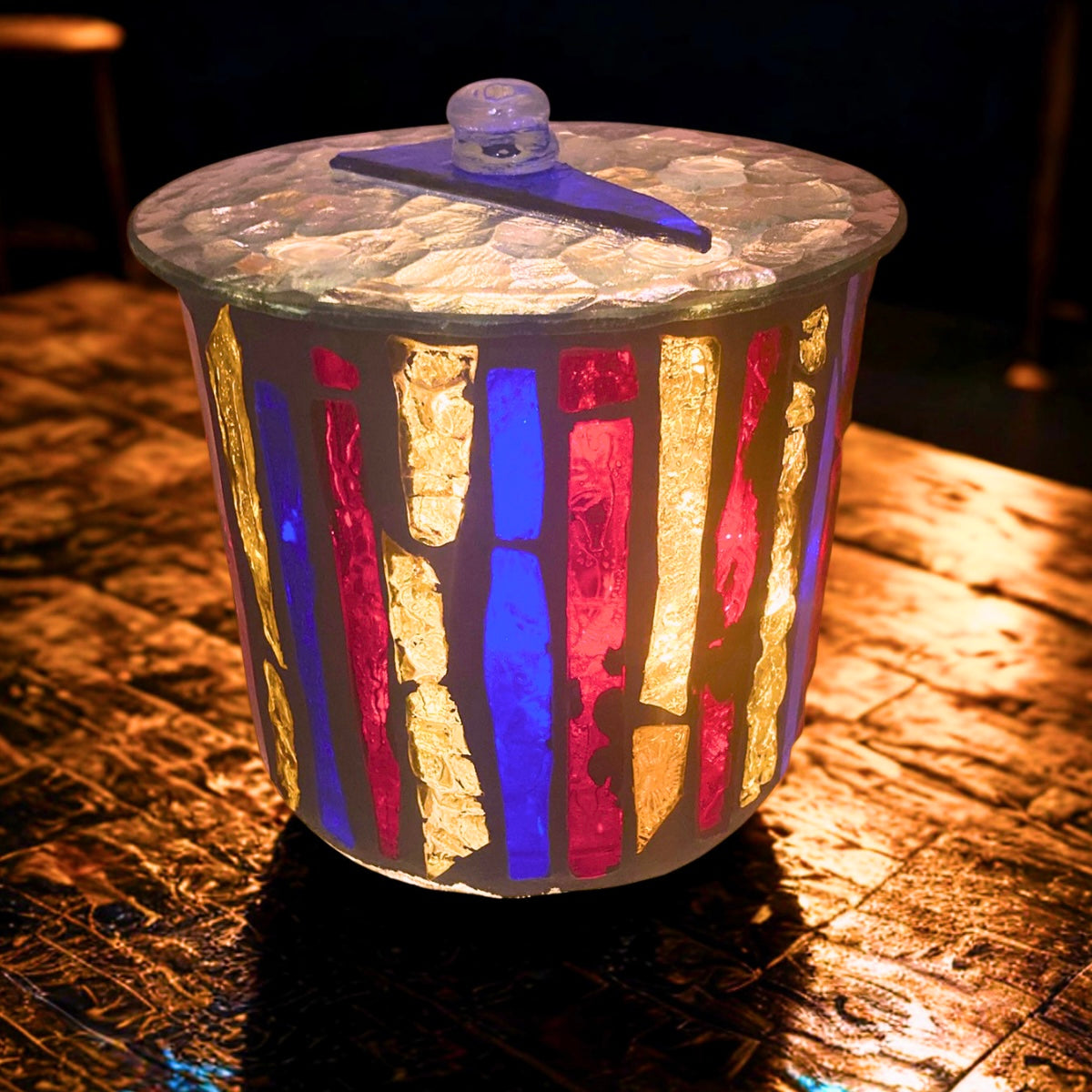 Mini Hand-Cut Glass Illumination Art #9