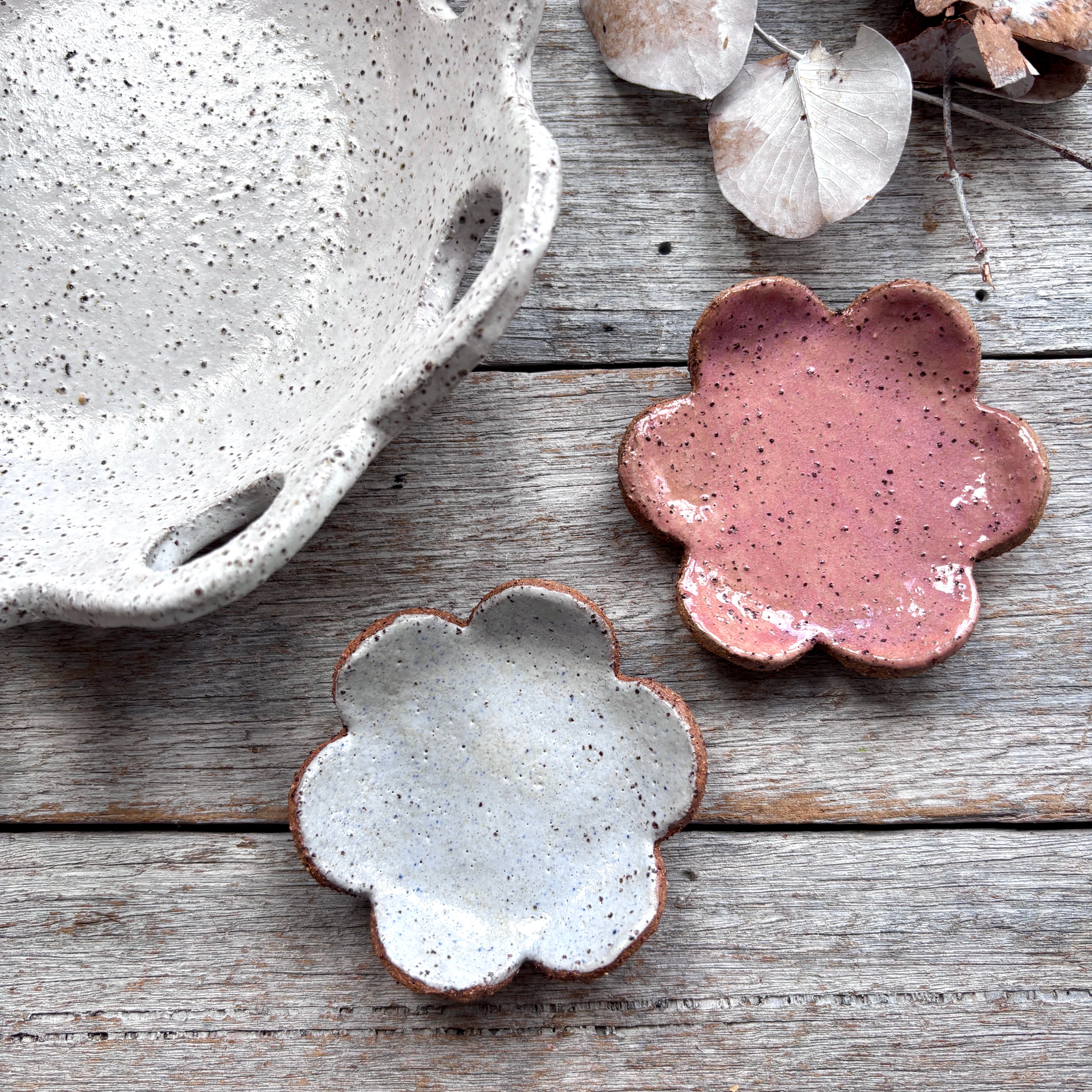 Ceramic Bowl + two tealight candle holders | Set of 3 | SPRING SALE BUNDLE No.7
